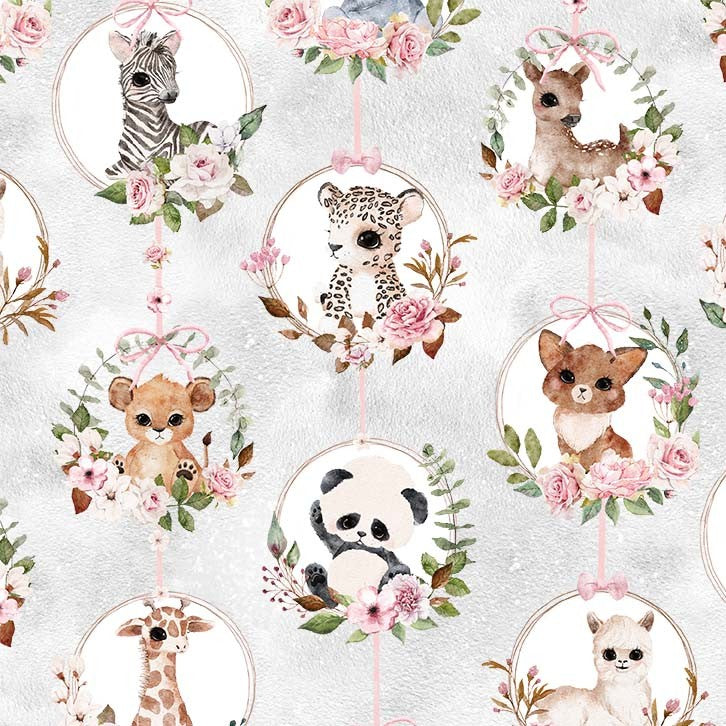 Baby Flowers Grey, Michael Miller