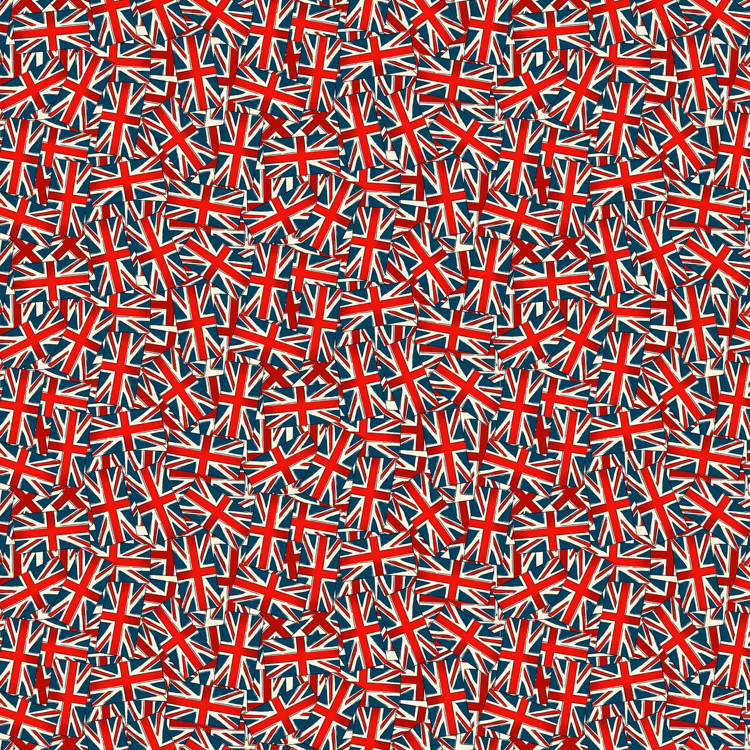 Union Jack flags fabric 100% cotton by Makower