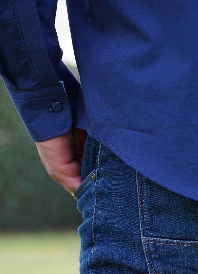 mens jenson shirt sewing pattern by wardrobe by me hem detail