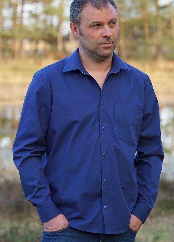 mens jenson shirt sewing pattern by wardrobe by me front