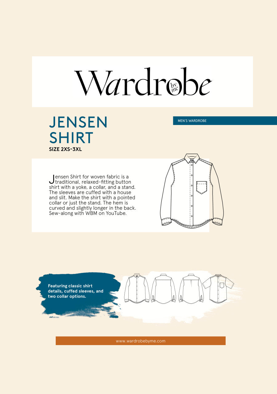 mens jenson shirt sewing pattern by wardrobe by me