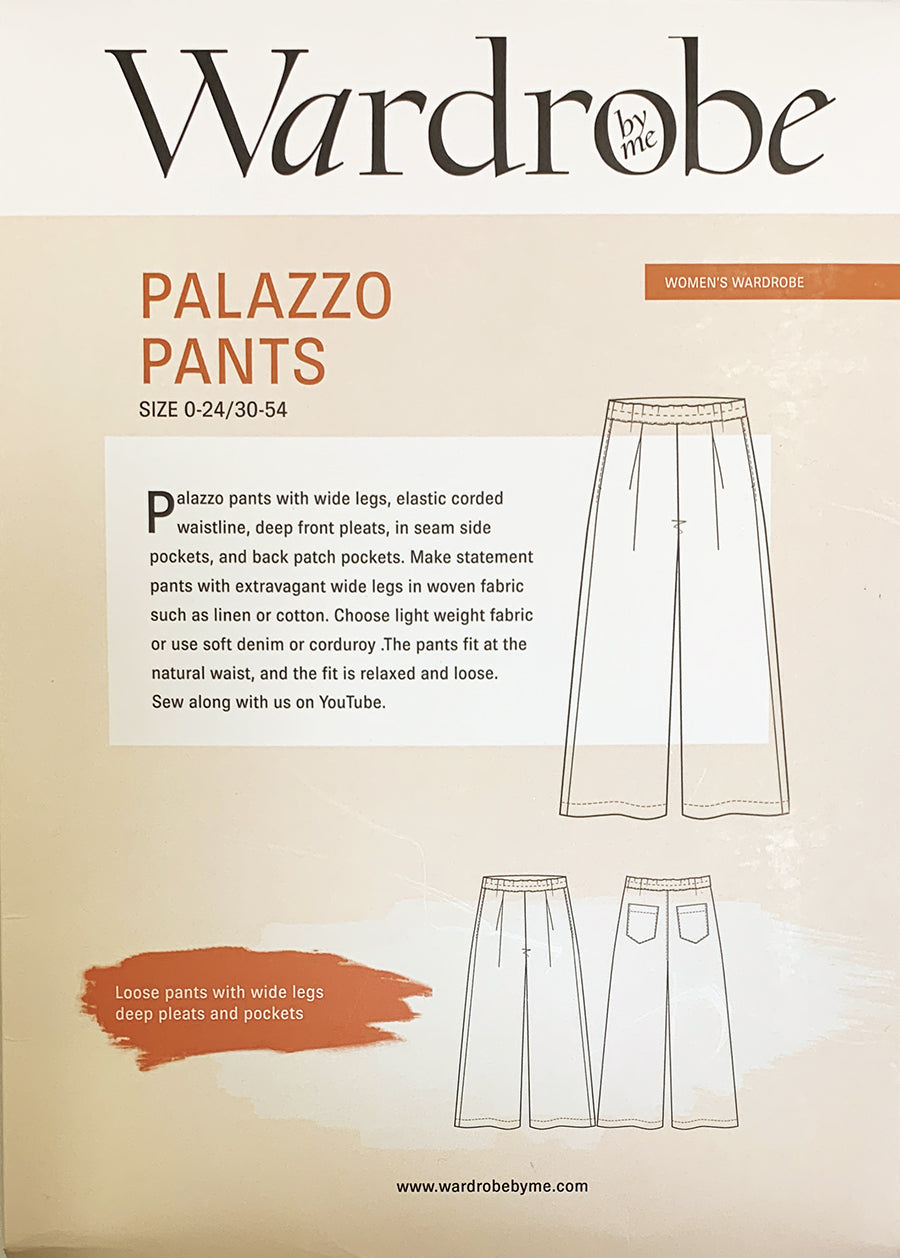 palazzo pants sewing pattern by wardrobe by me