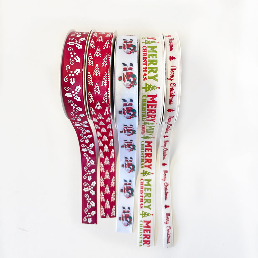 Vintage Christmas Ribbon Reels