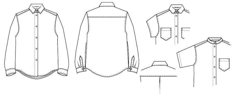 Women's Shirt Sewing Pattern - Anna - Wardrobe by Me
