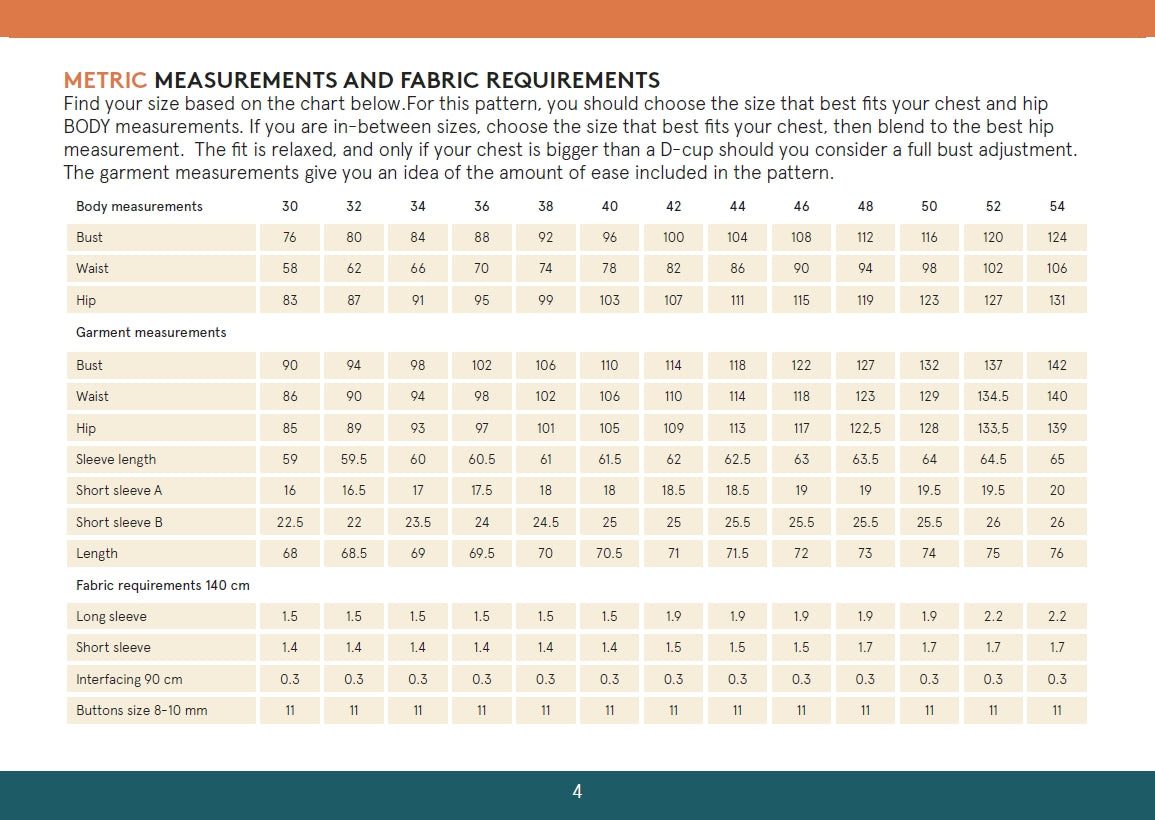 Women's Shirt Sewing Pattern - Anna - Wardrobe by Me
