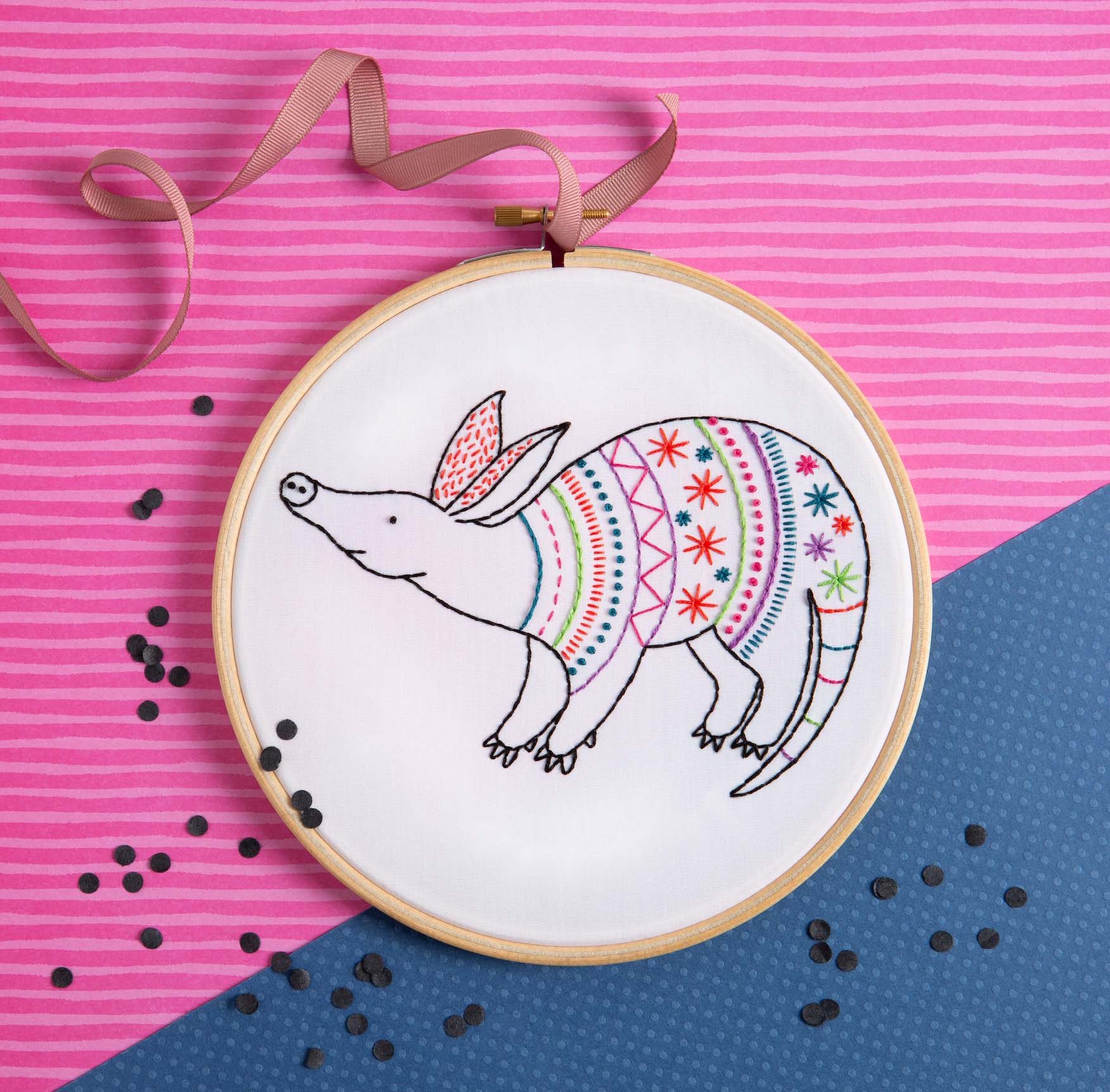 Aardvark Embroidery Kit, Hawthorn Handmade