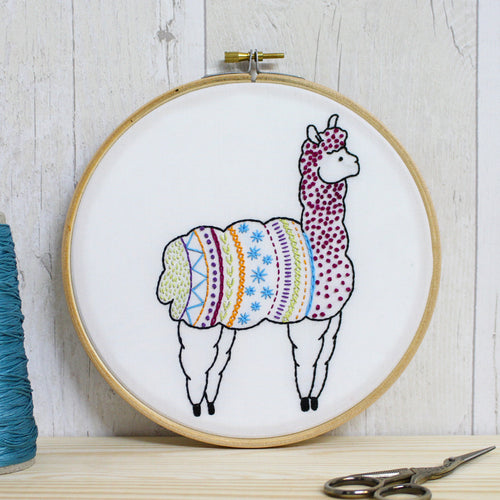 Alpaca Embroidery Kit, Hawthorn Handmade