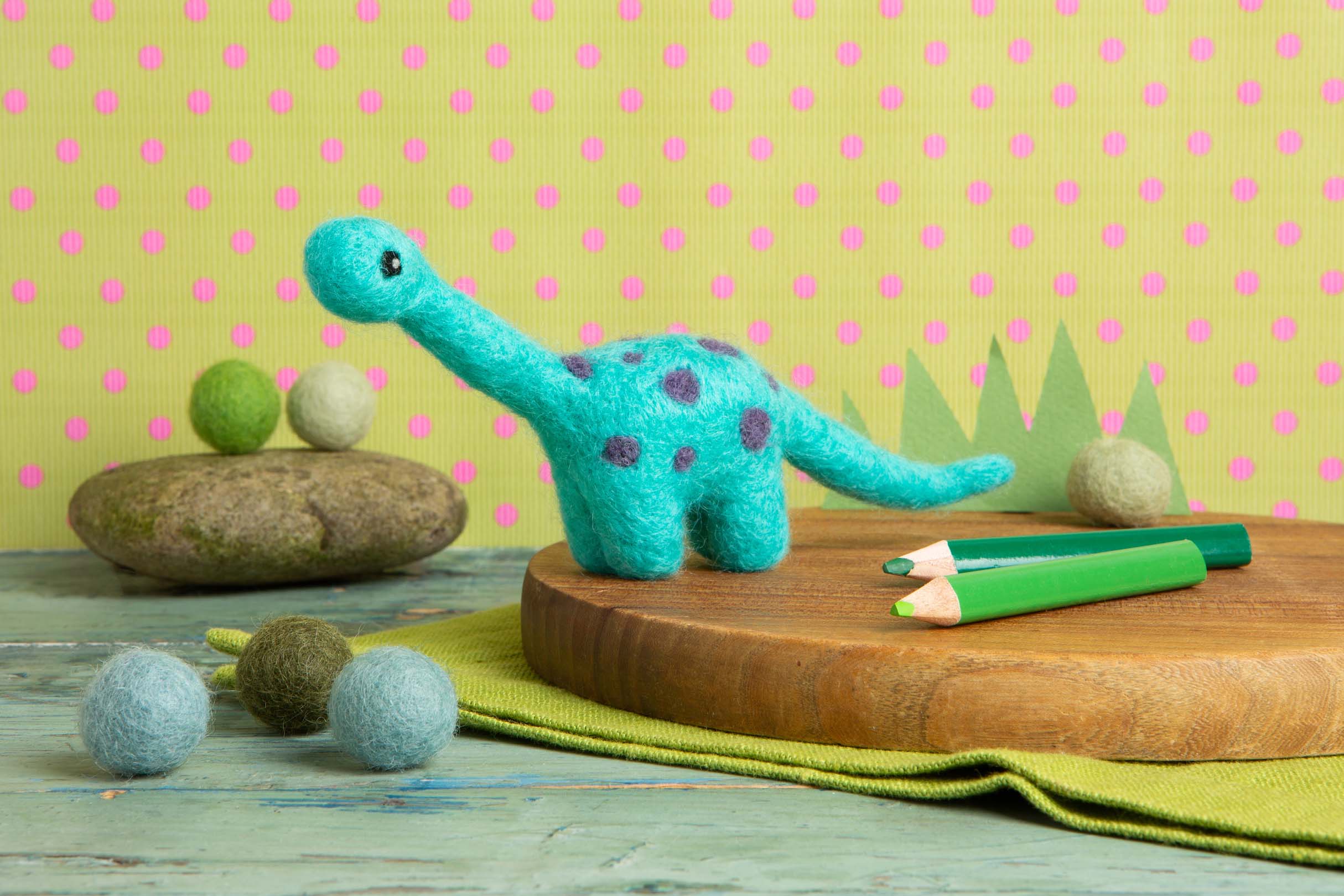 Diplodocus Mini Felting Kit, Hawthorn Handmade