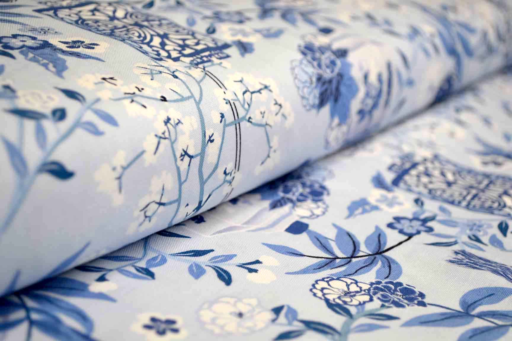 Lovely Lanterns Blue, Michael Miller