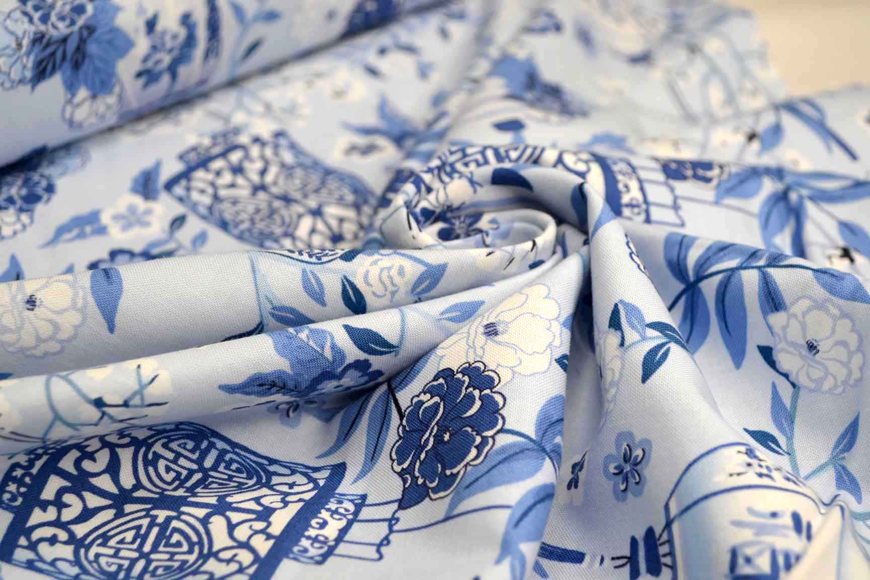 Lovely Lanterns Blue, Michael Miller