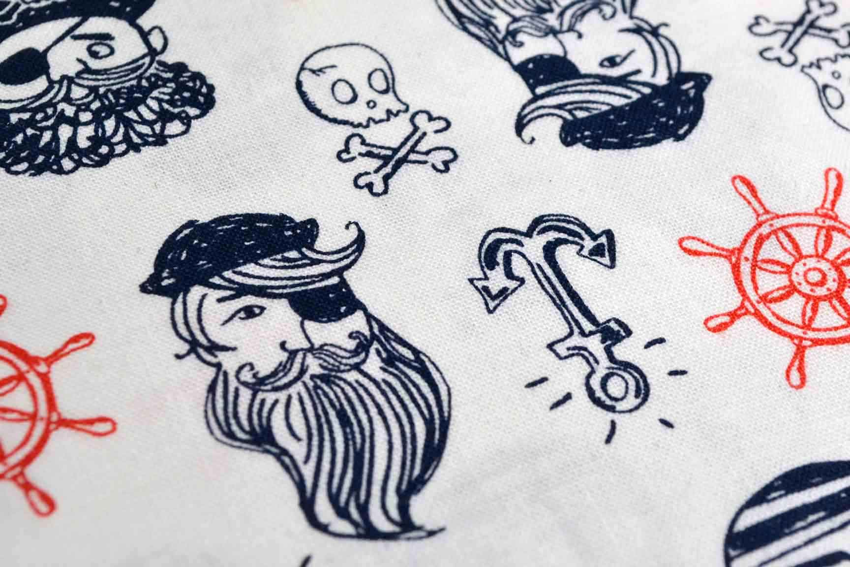 Pirate Faces White, Timeless Treasures