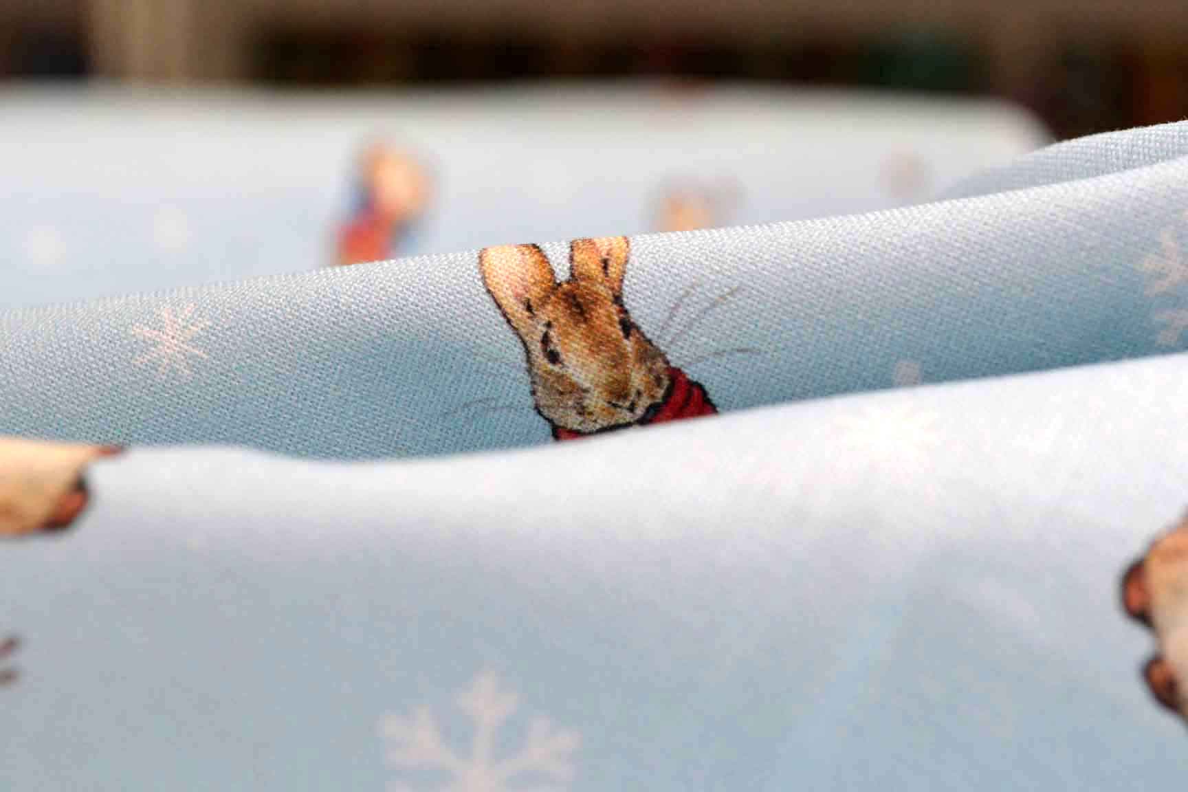 Peter Rabbit Christmas Traditions Blue, Craft Cotton Co