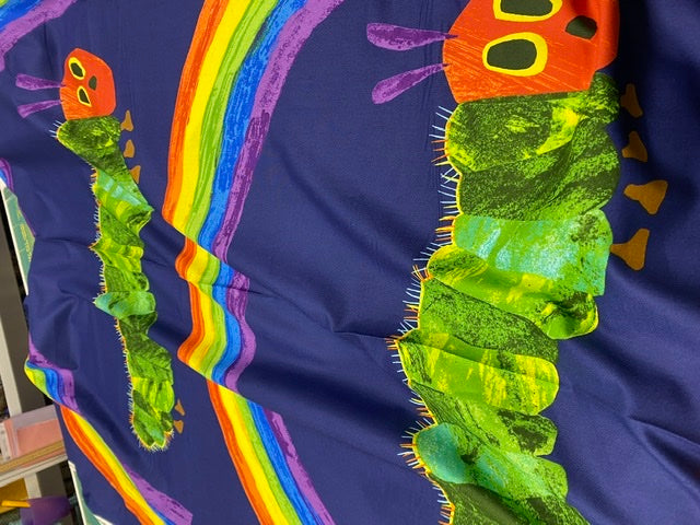 Very Hungry Caterpillar 60cm Rainbow Panel Blue, Makower