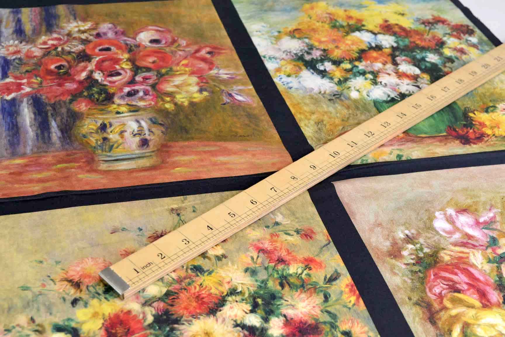 Flowers in a Vase Renoir 60cm PANEL, Robert Kaufman