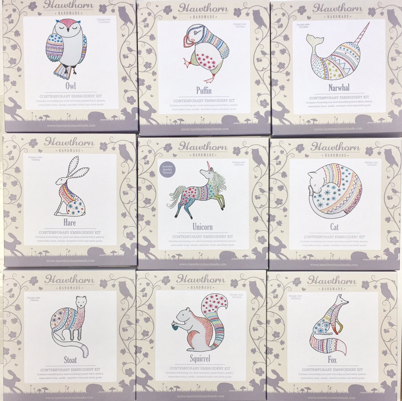 Alpaca Embroidery Kit, Hawthorn Handmade