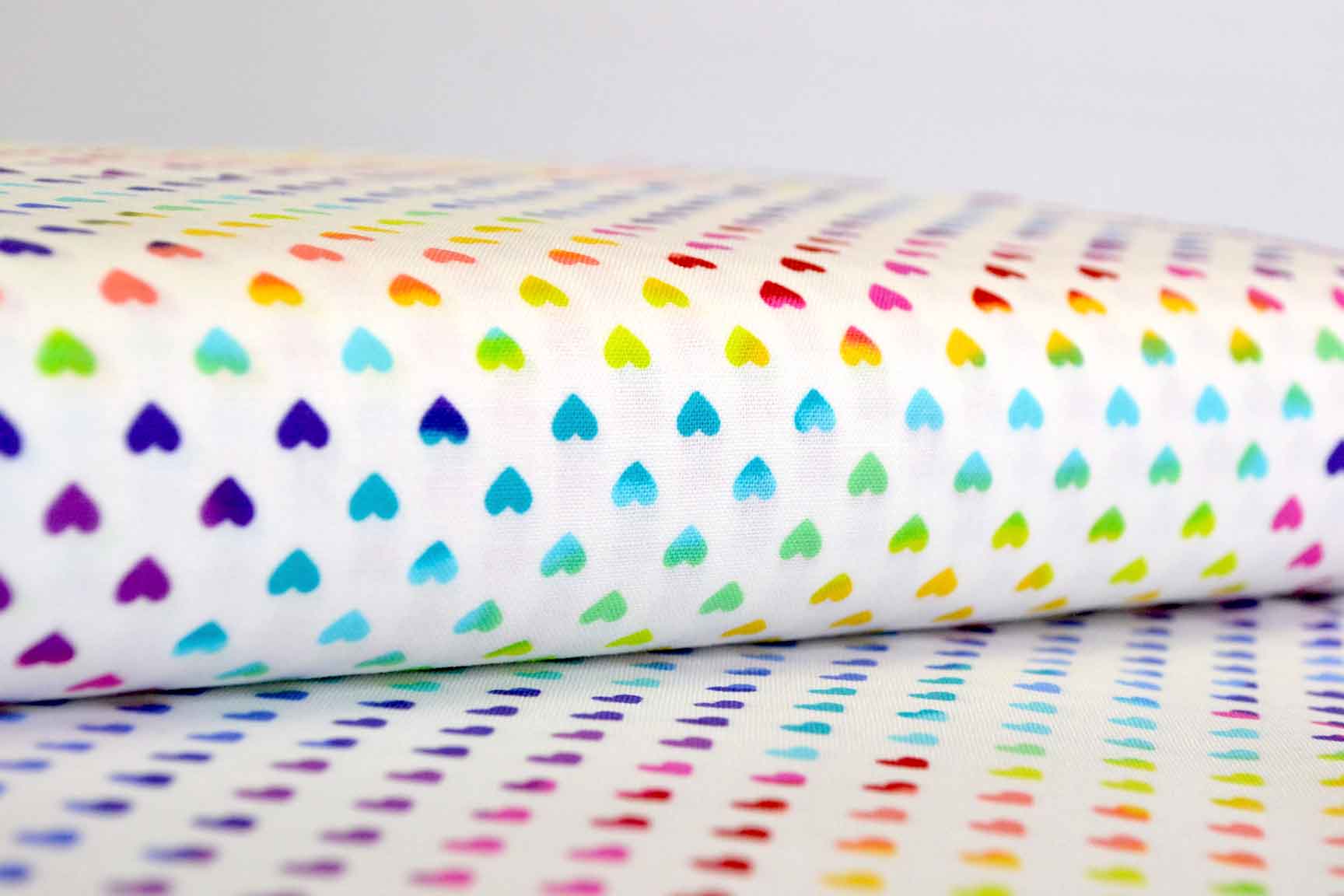 Hearts Rainbow White, Makower
