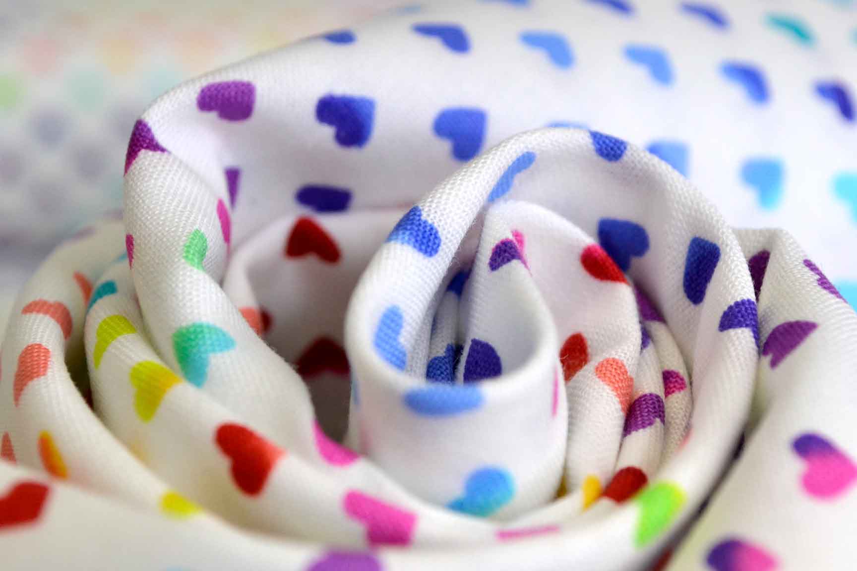 Hearts Rainbow White, Makower
