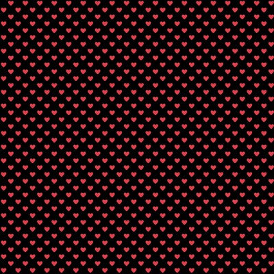 Hearts Red on Black, Makower