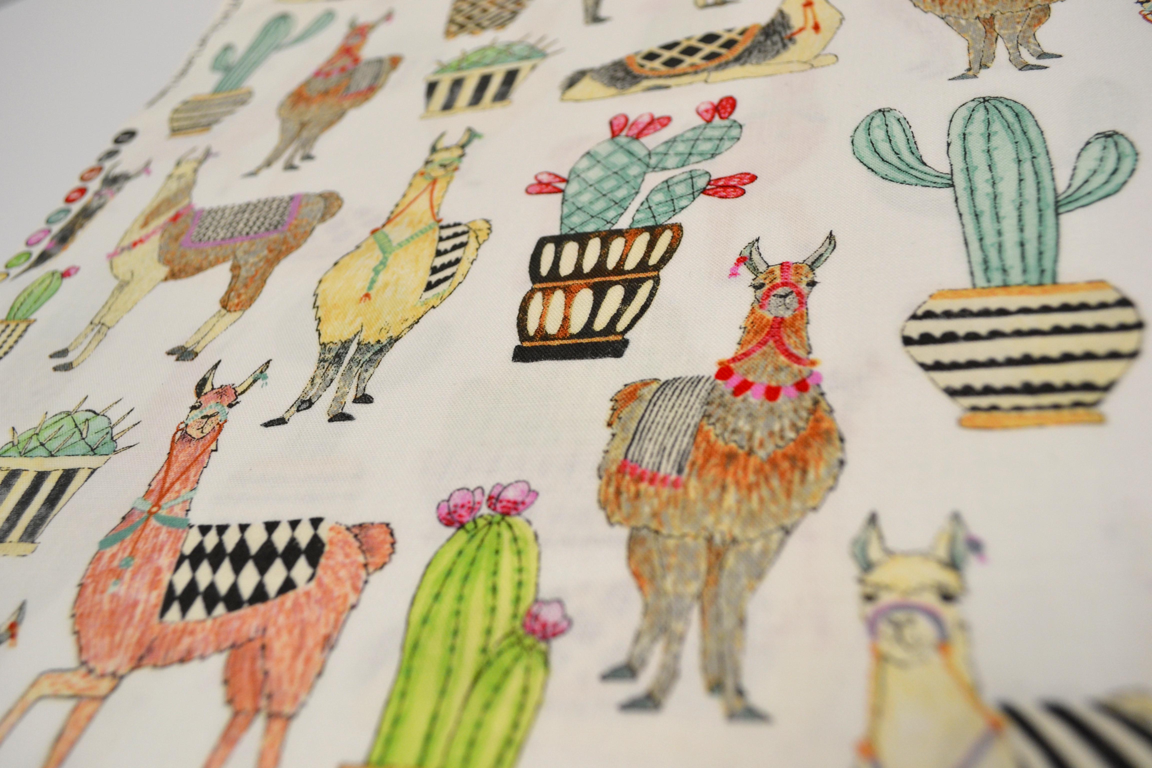 Lovely Llamas White, Michael Miller