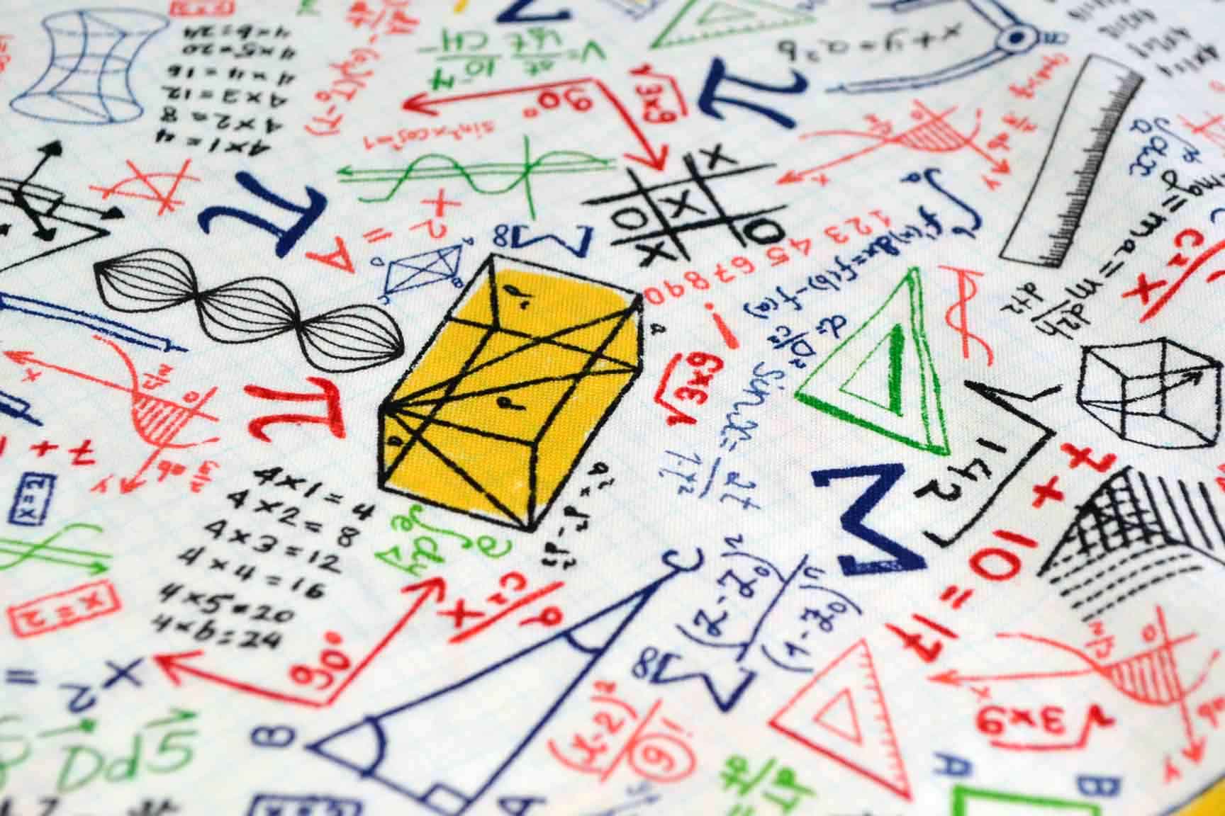 Math Doodle on Grid, Timeless Treasures