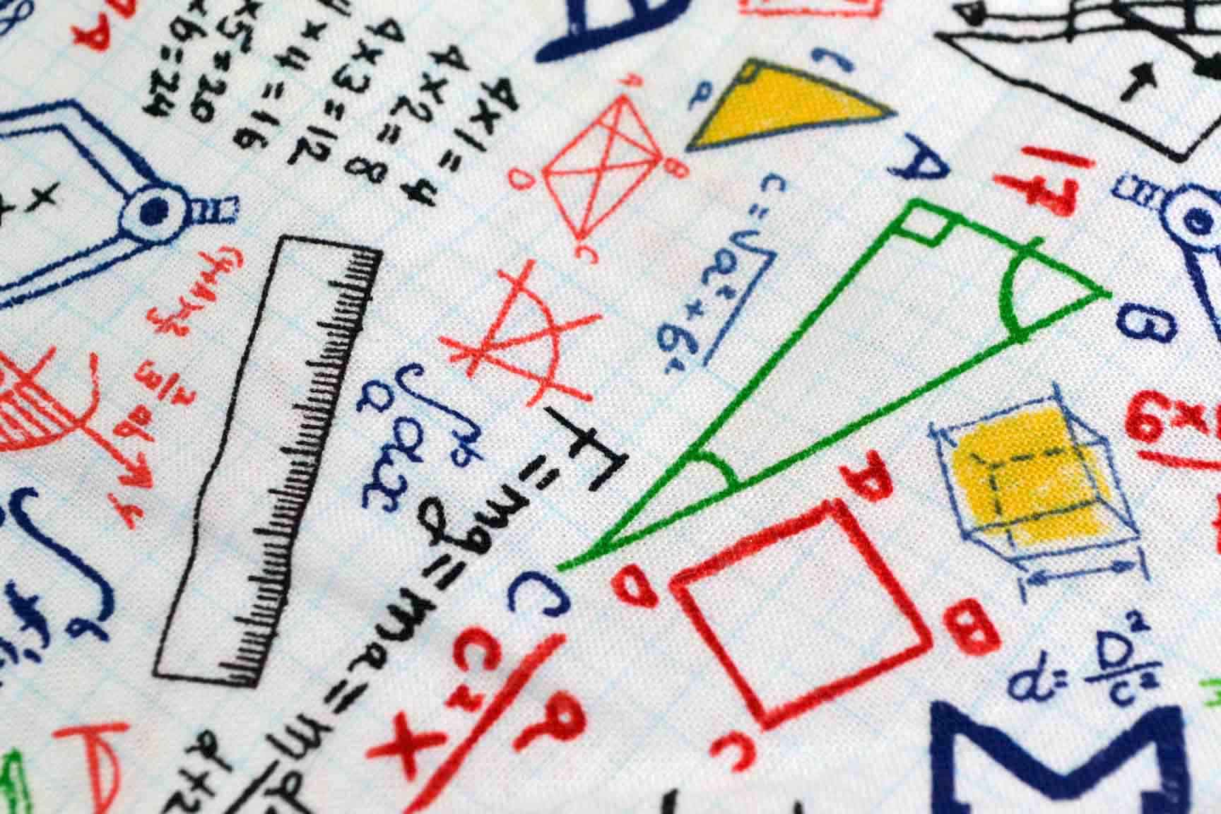 Math Doodle on Grid, Timeless Treasures