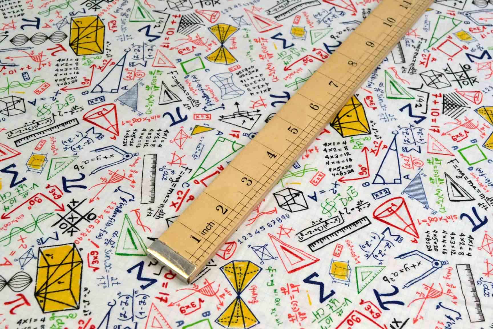 Math Doodle on Grid, Timeless Treasures