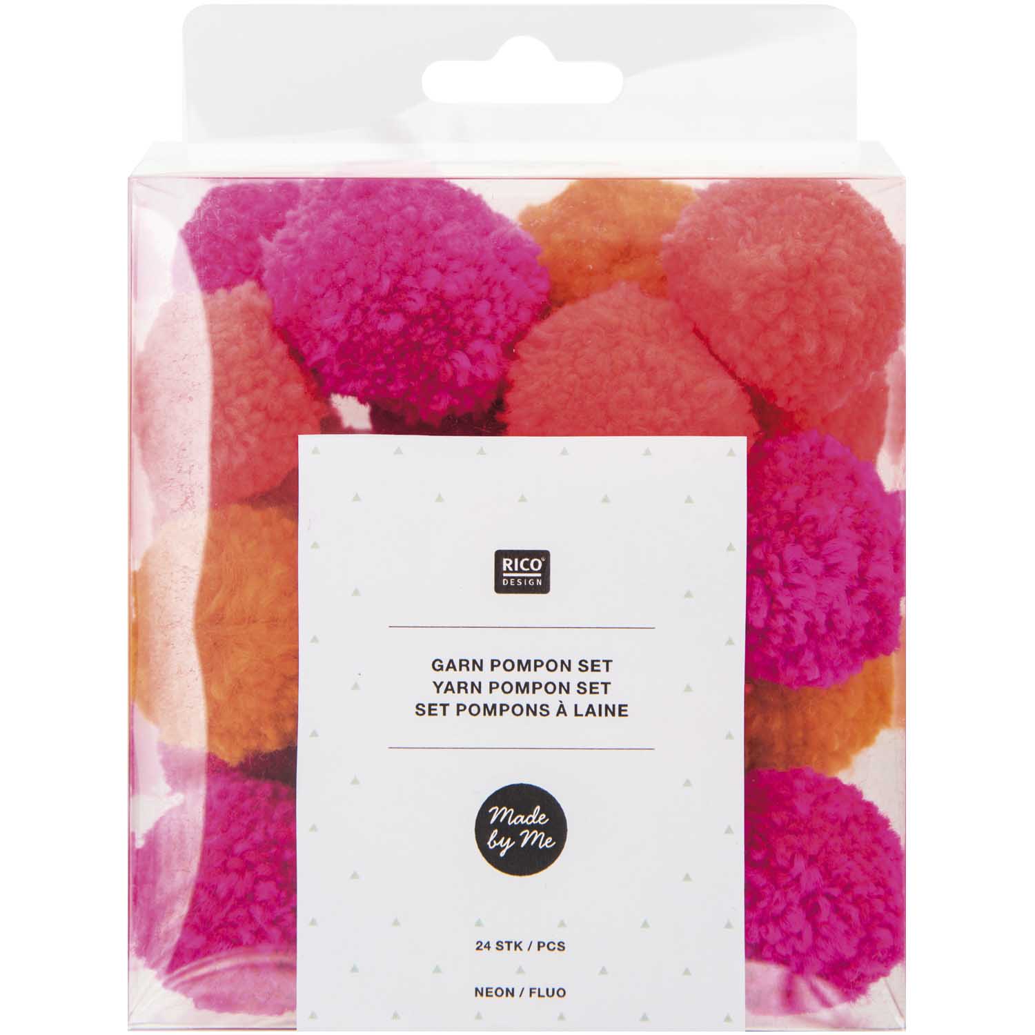 Neon Yarn Pompom Set, Rico