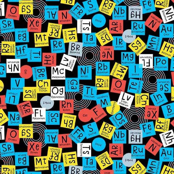 Periodic Elements Black, Michael Miller