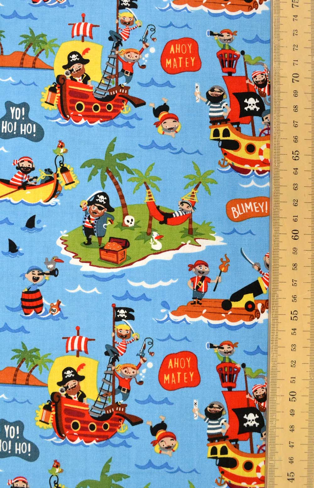 Pirate's Life Blue, Riley Blake