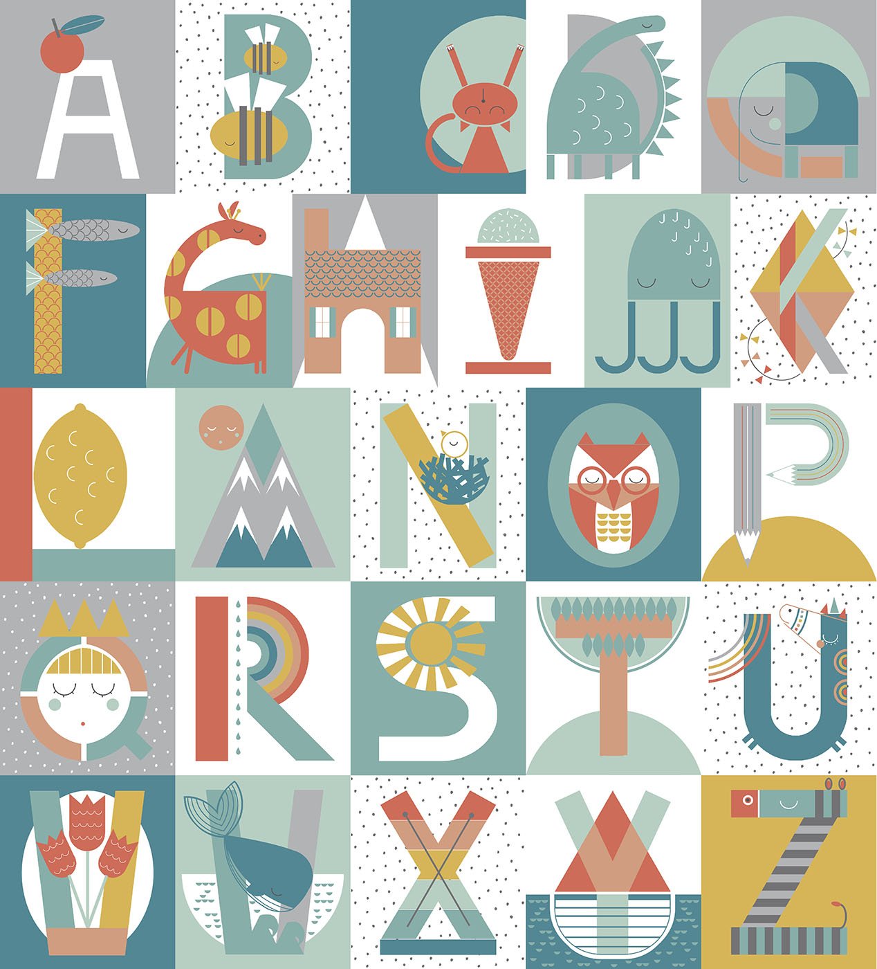 Alphabet Playtime Panel 100cm, Dashwood