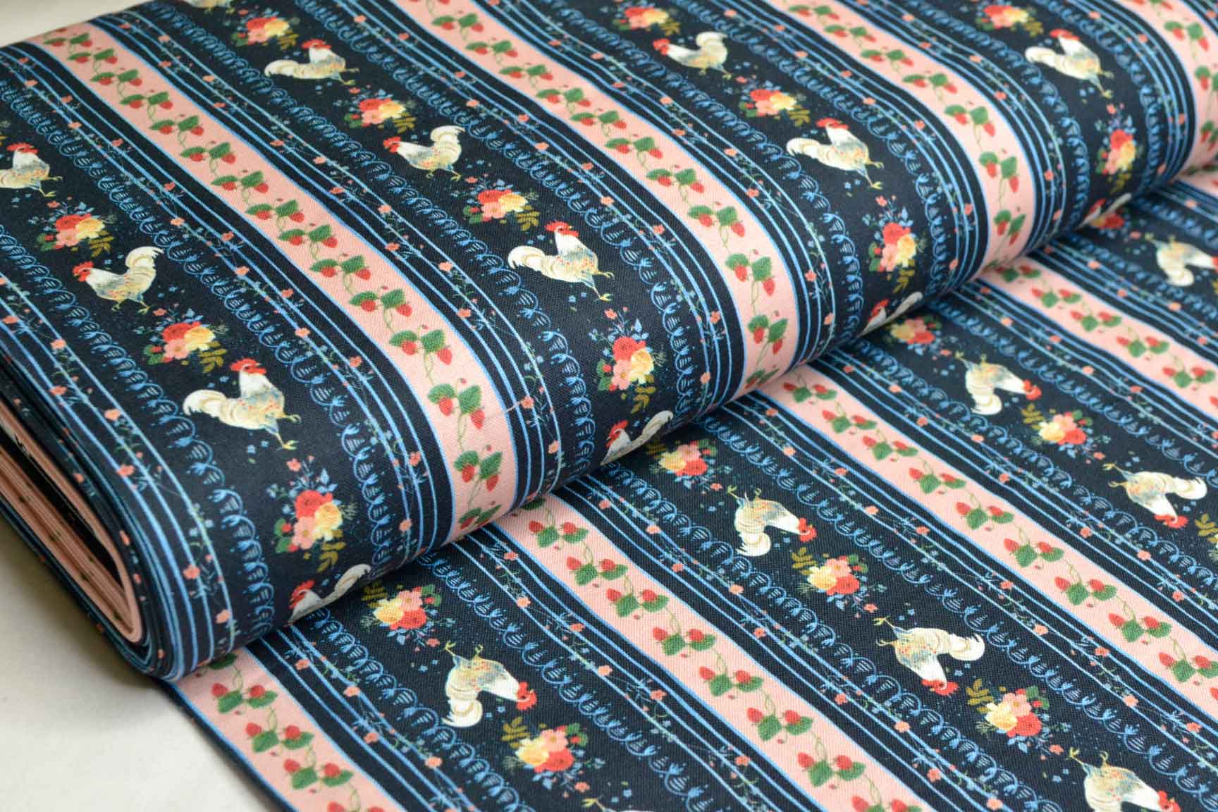 Rooster Stripe, Timeless Treasures