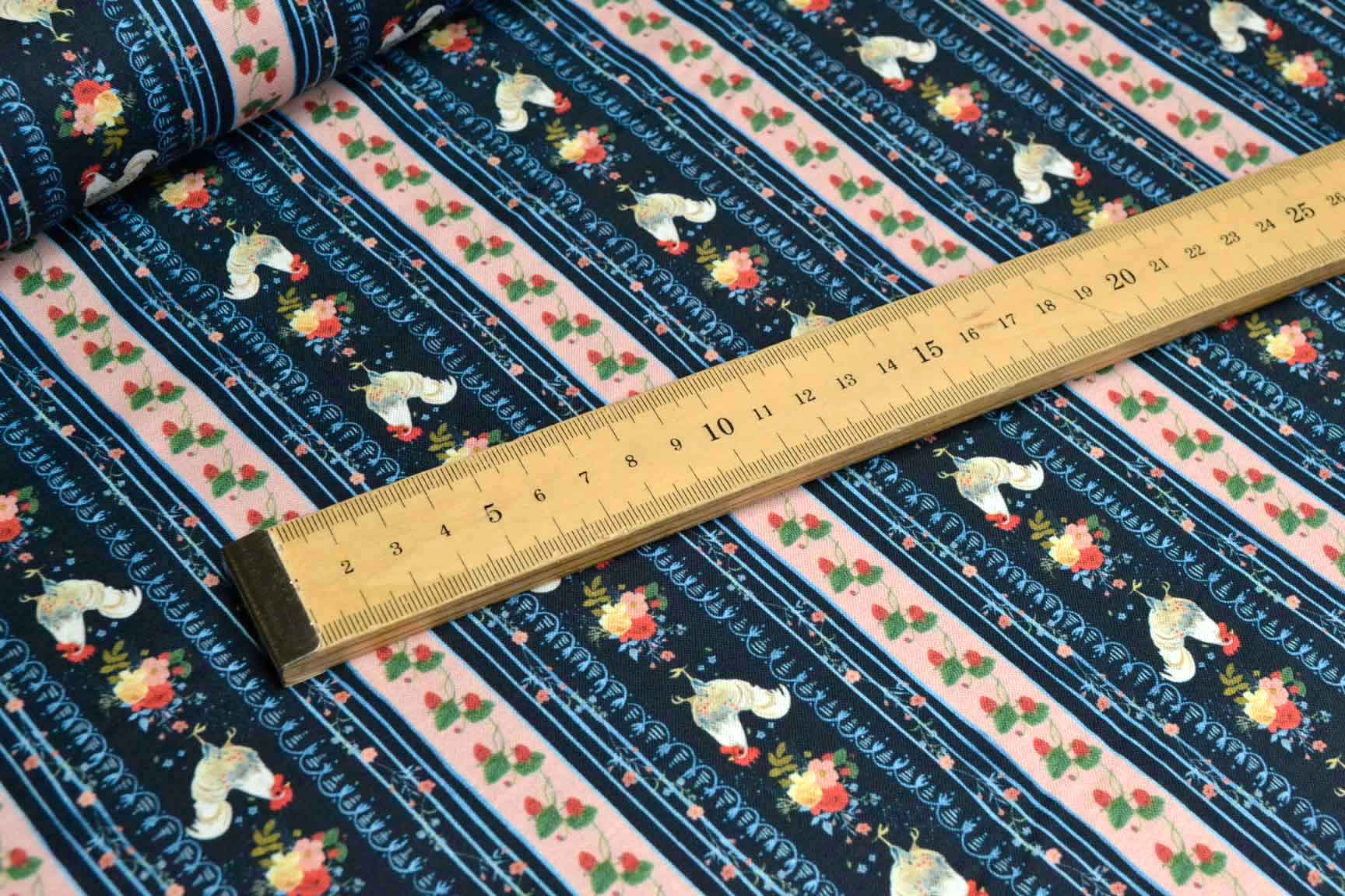 Rooster Stripe, Timeless Treasures