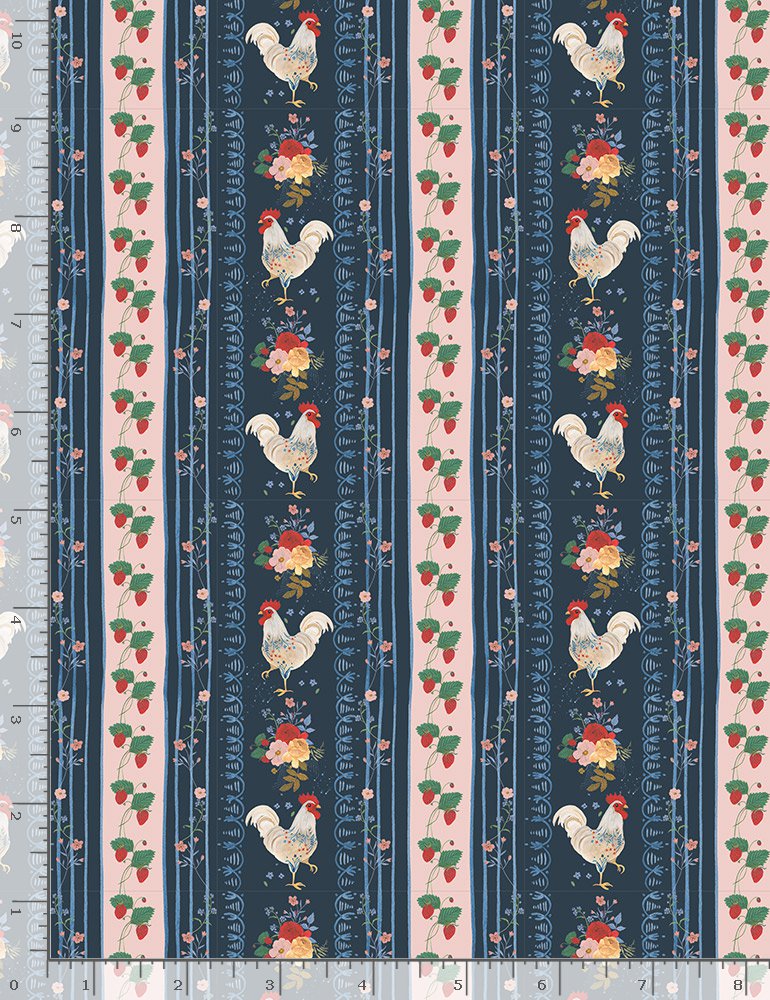 Rooster Stripe, Timeless Treasures