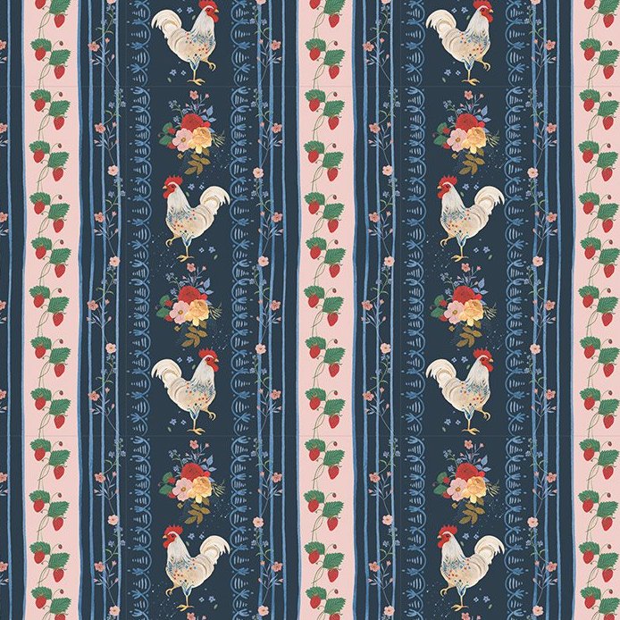 Rooster Stripe, Timeless Treasures