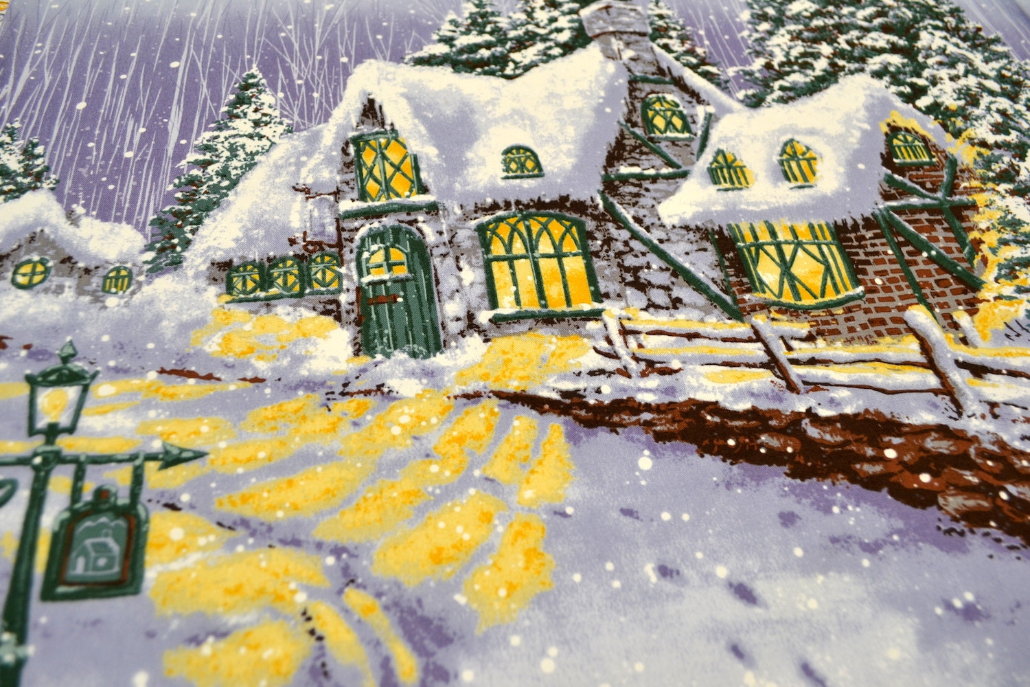 Snow Chateau 60cm Panel, Michael Miller