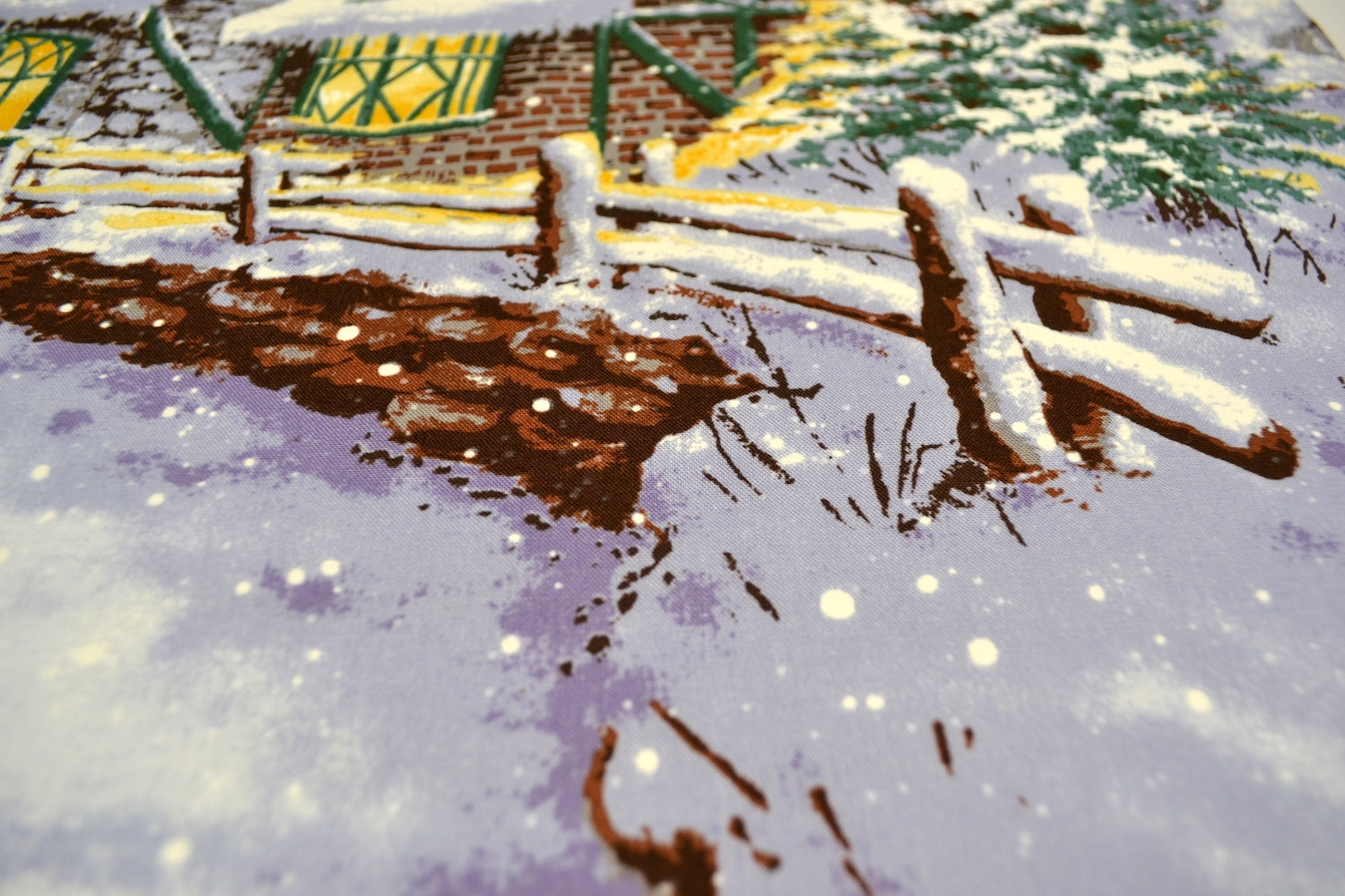 Snow Chateau 60cm Panel, Michael Miller