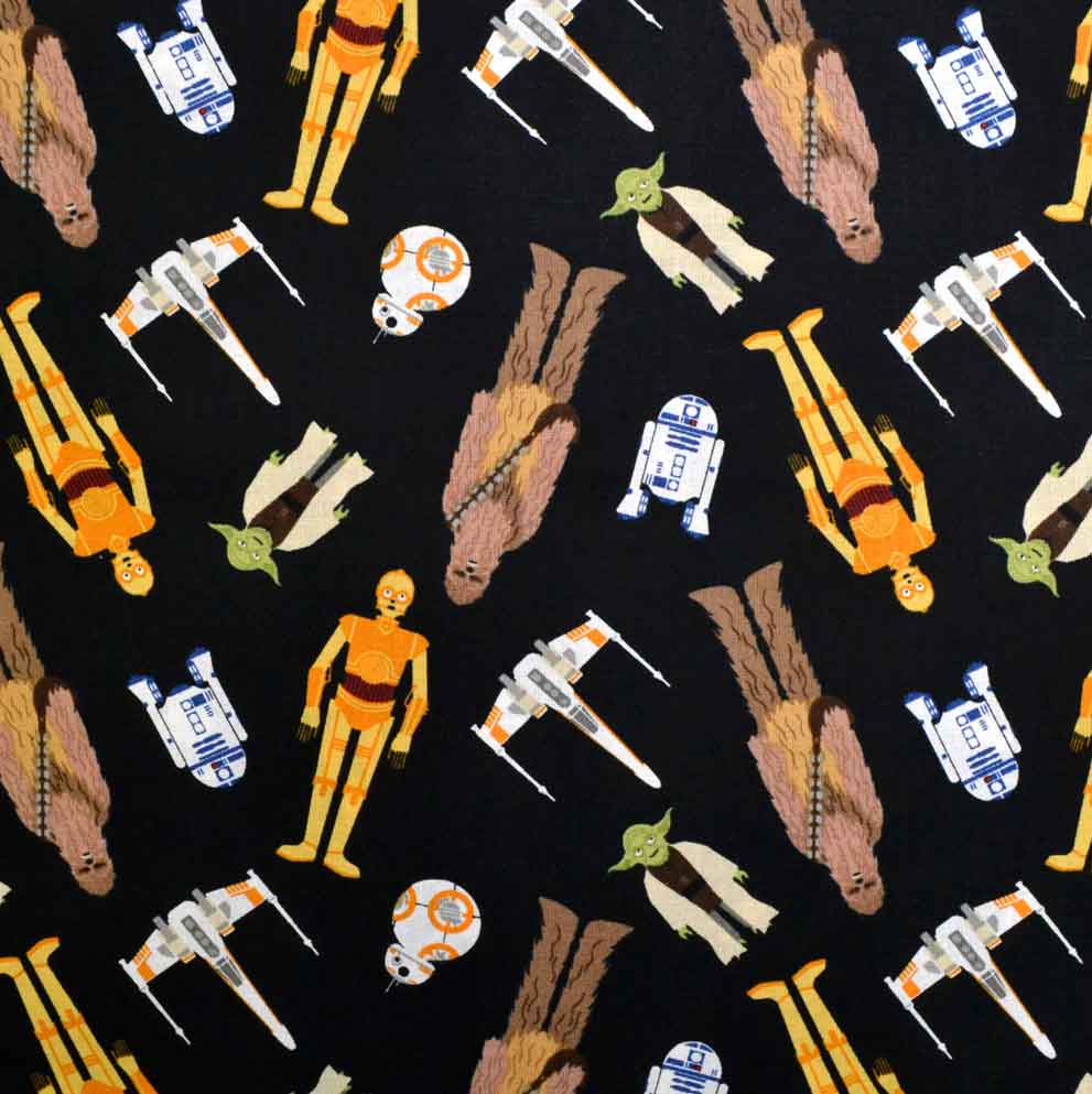 Star Wars Characters Tossed Black, Camelot