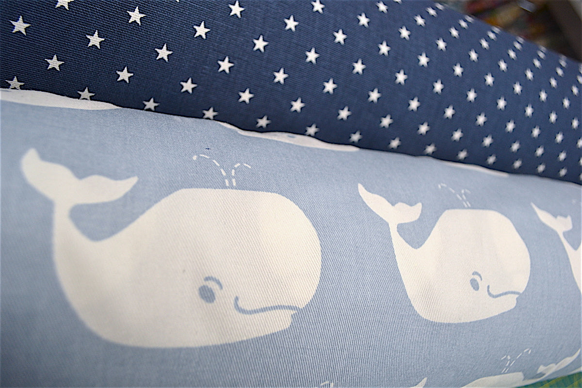Whale Tales Weathered Blue/White Canvas, Premier Prints
