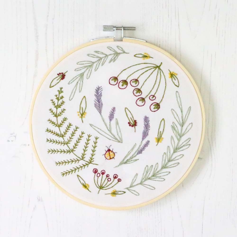Wildwood Embroidery Kit, Hawthorn Handmade