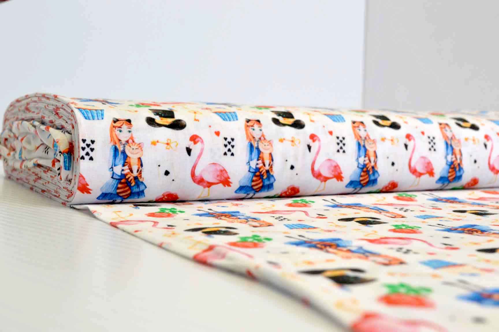 Wonderland Flamingo Cotton, Little Johnny