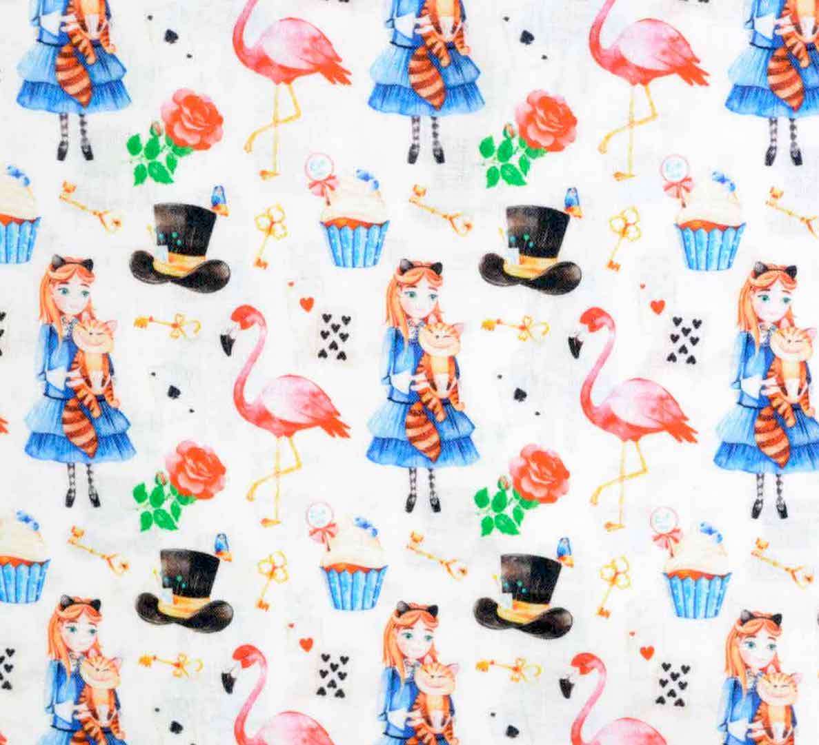 Wonderland Flamingo Cotton, Little Johnny