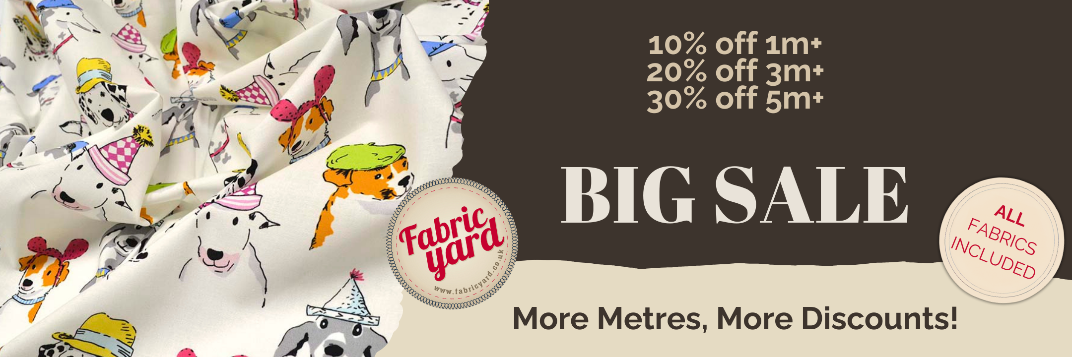 More Metres, Bigger Discounts!