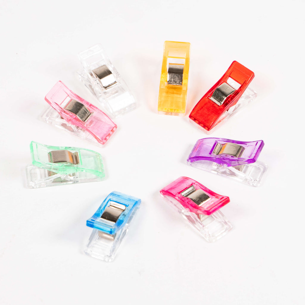 Small Craft Clips Mini Craft Clips - 8 Multicoloured Clips for Sewing & Crafts