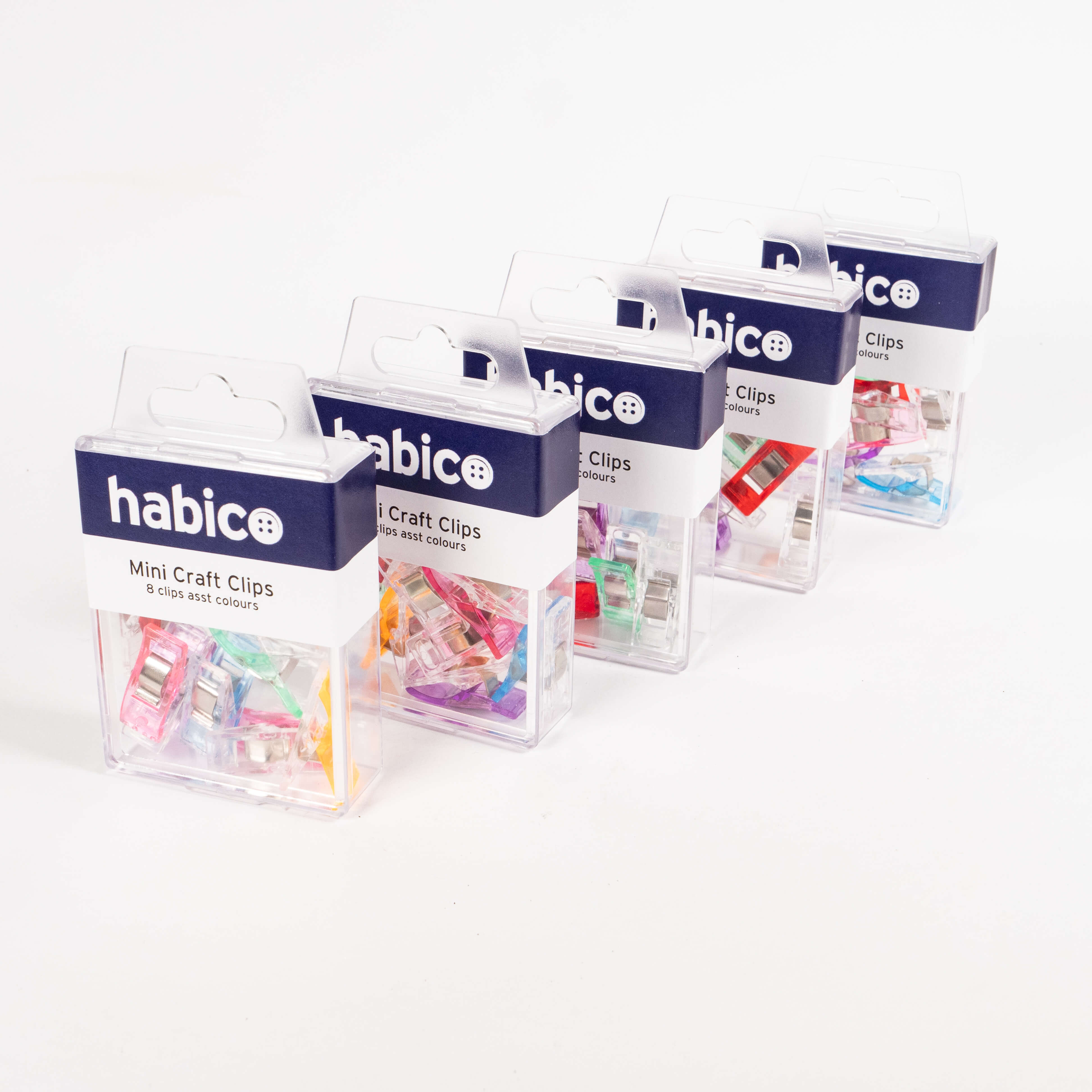 multicolour mini craft clips