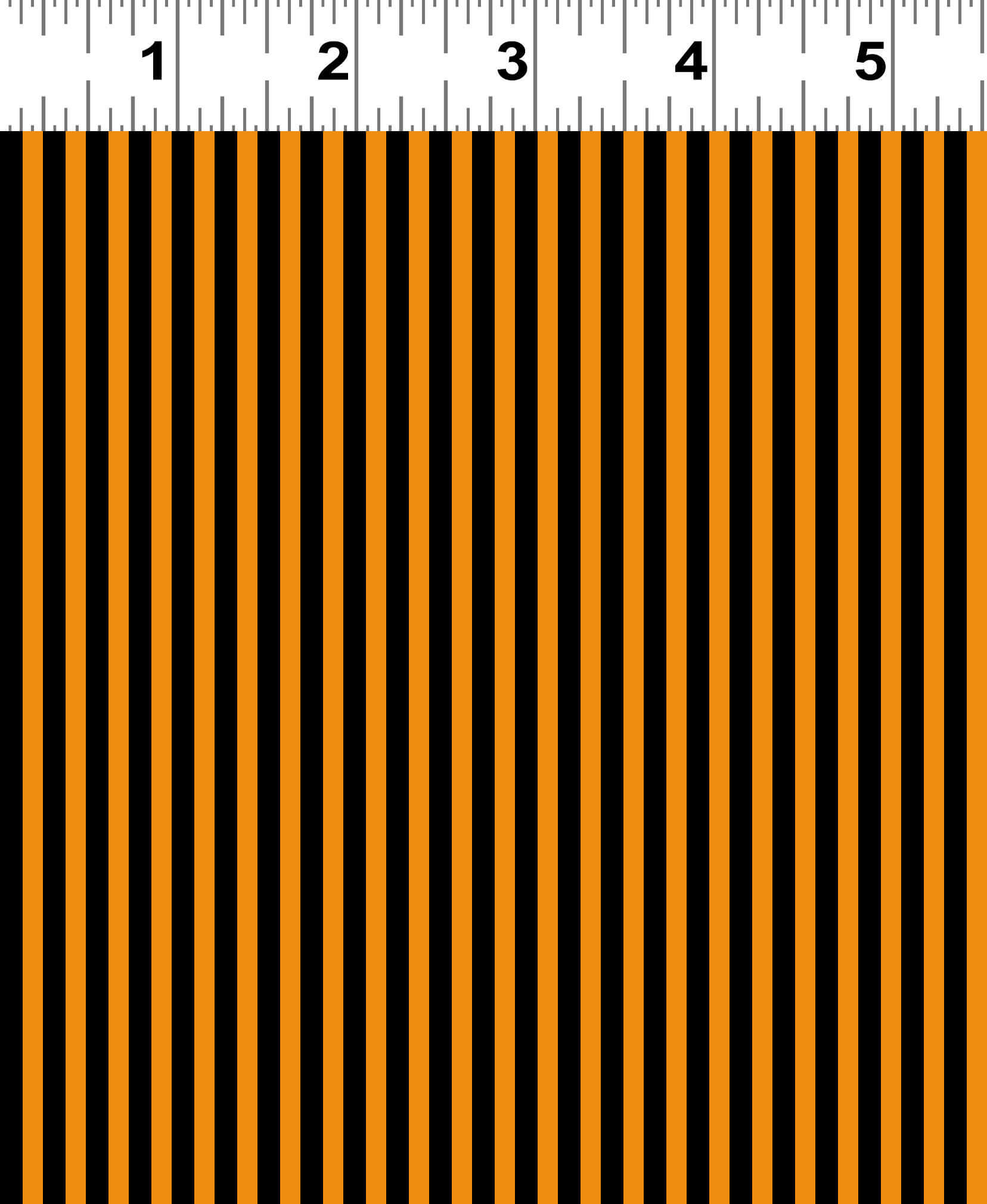 Orange and Black pinstripe Halloween cotton fabric