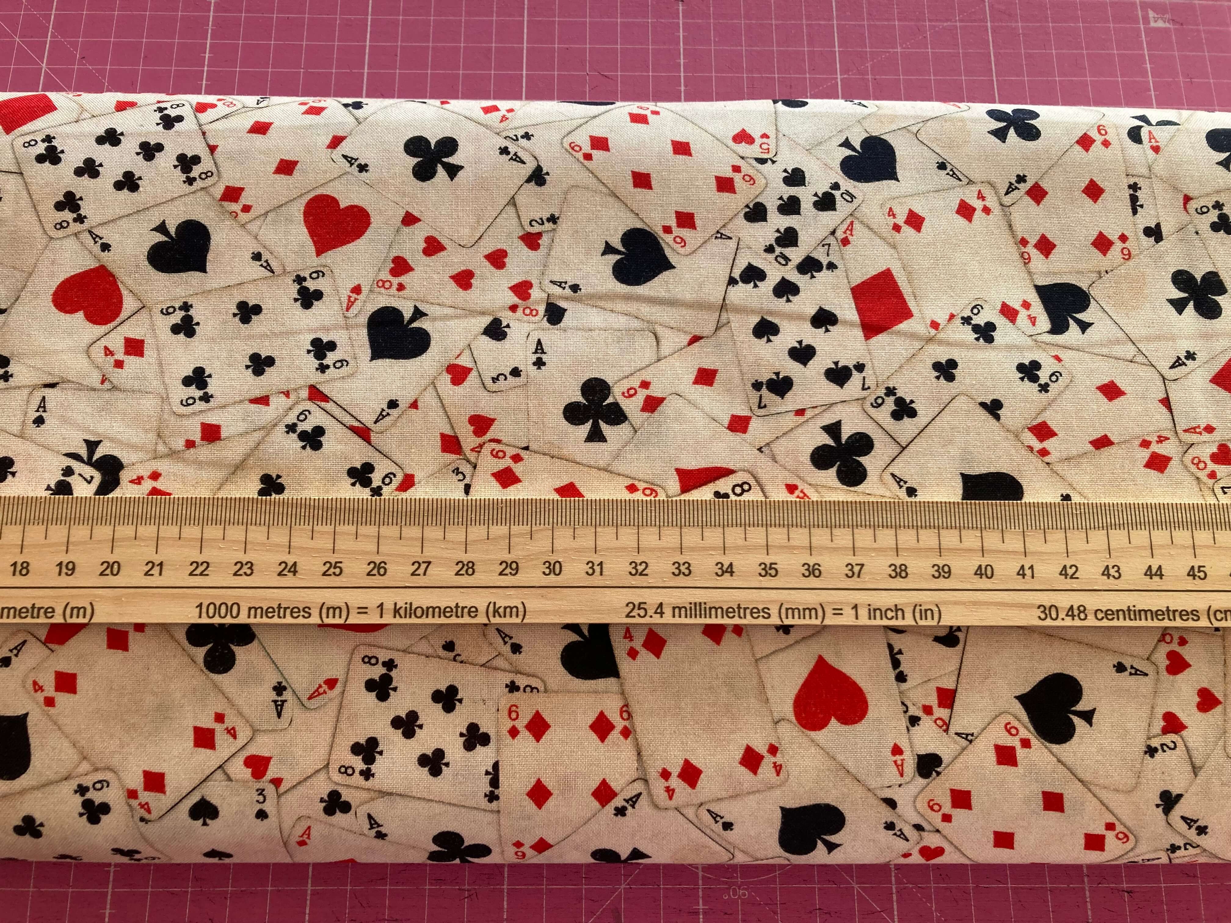 timeless treasures vintage playing cards cotton fabric