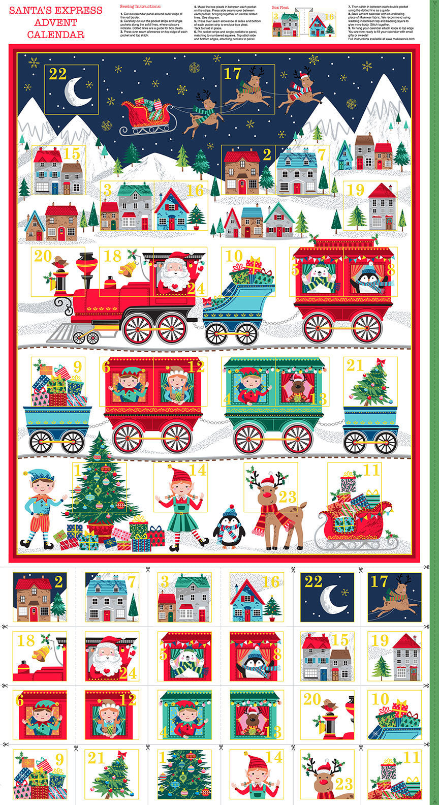 Santa Express Advent Calendar, Makower