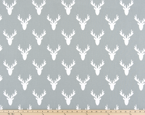Antlers Cool Grey Home Dec, Premier Prints