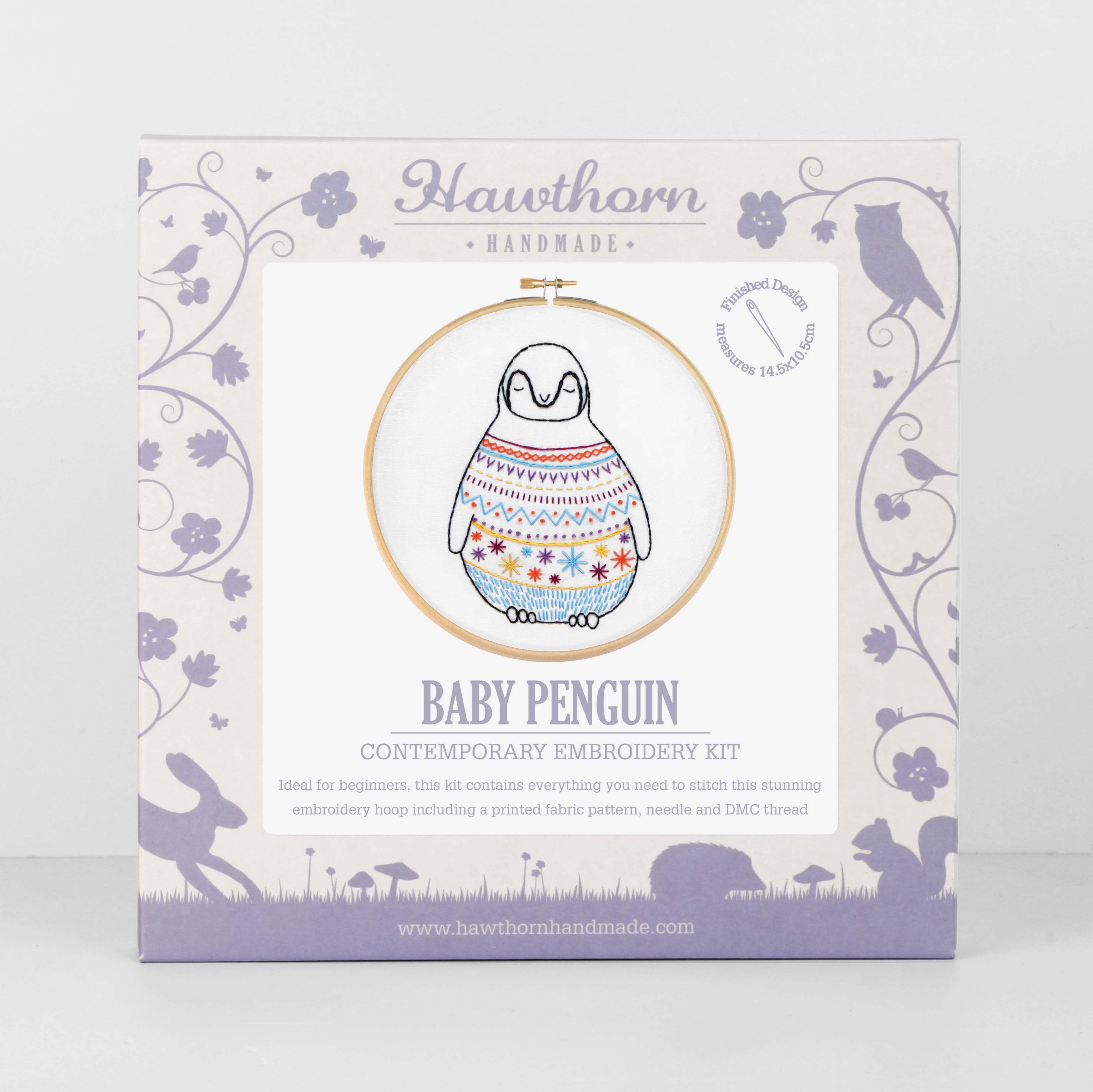Baby Penguin Embroidery Kit, Hawthorn Handmade