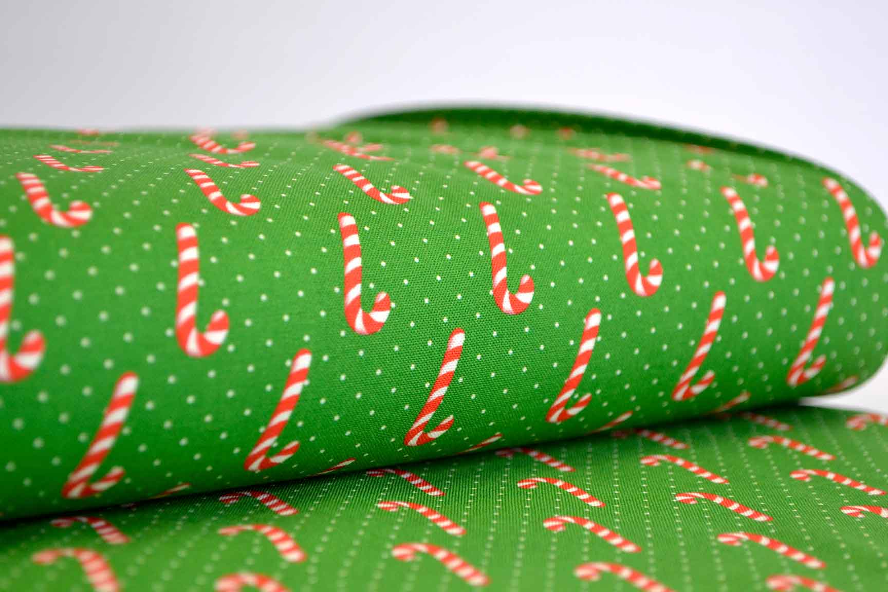 Candy Cane Wishes Green, Michael Miller